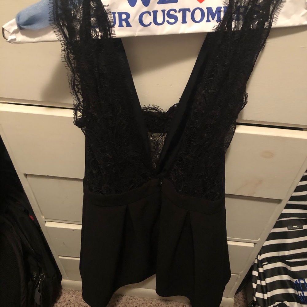 BCBG black lace cocktail dress